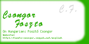 csongor foszto business card