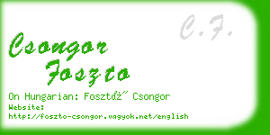 csongor foszto business card